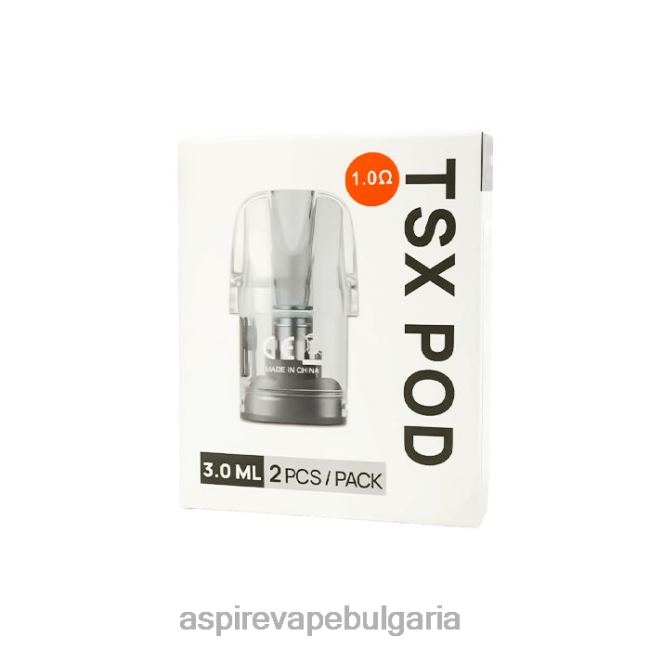 Aspire Ecigarette - Aspire Tsx Pod 1,0 ома (3,0 мл)/2 бр. в опаковка (съвместими с cyber s и cyber x) DLHN8234